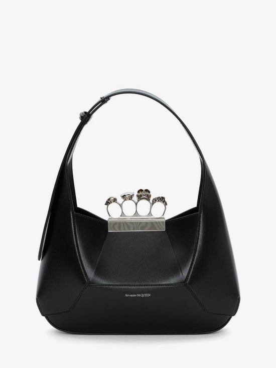 Alexander McQueen Handbags - ALEXANDER MCQUEEN ‘The Jewelled Hobo Bag’ in Black
